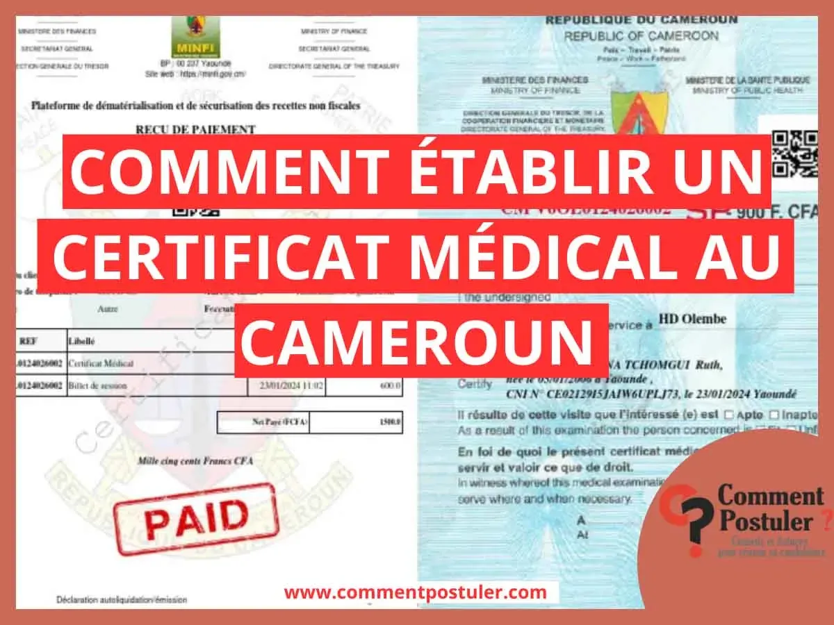comment obtenir un certificat médical en ligne au cameroun